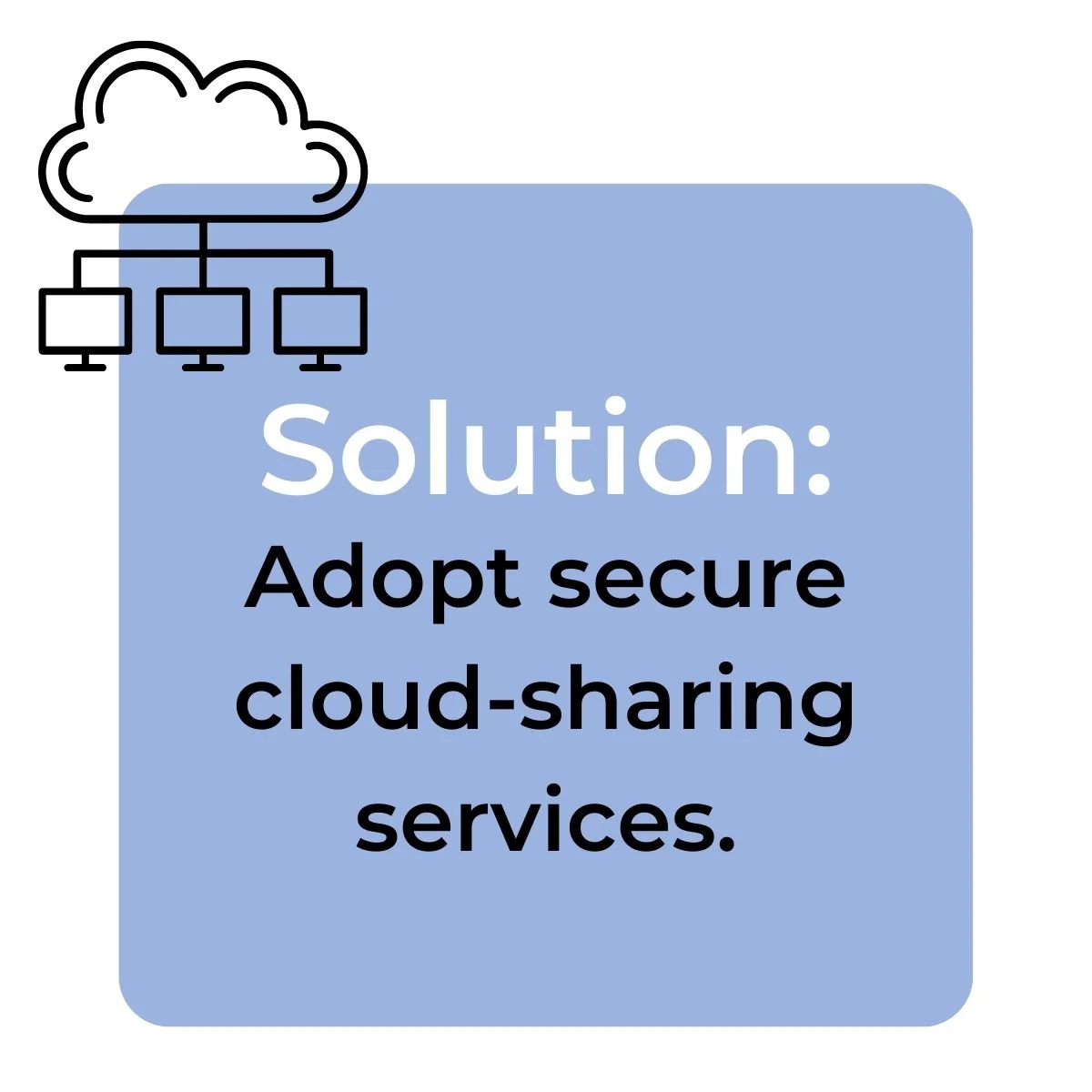 Adopt secure cloud-sharing services