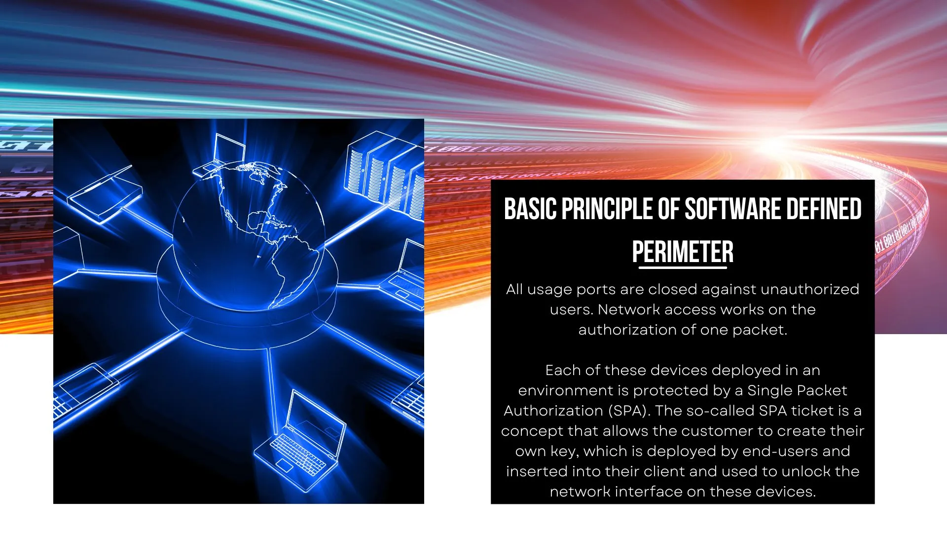 BASIC PRINCIPLE OF software defined perimeter