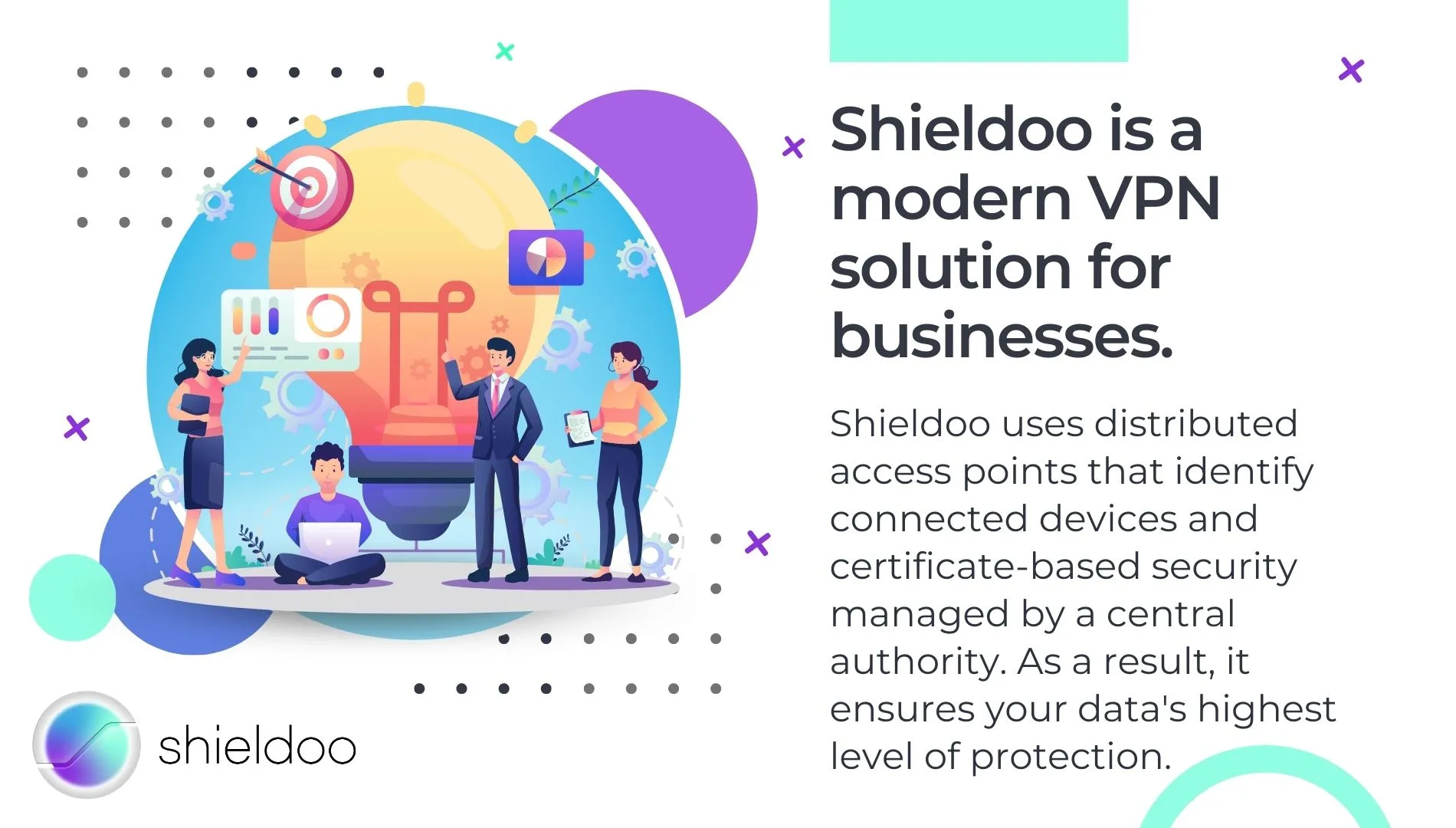 ‍Shieldoo is a modern VPN solution for businesses