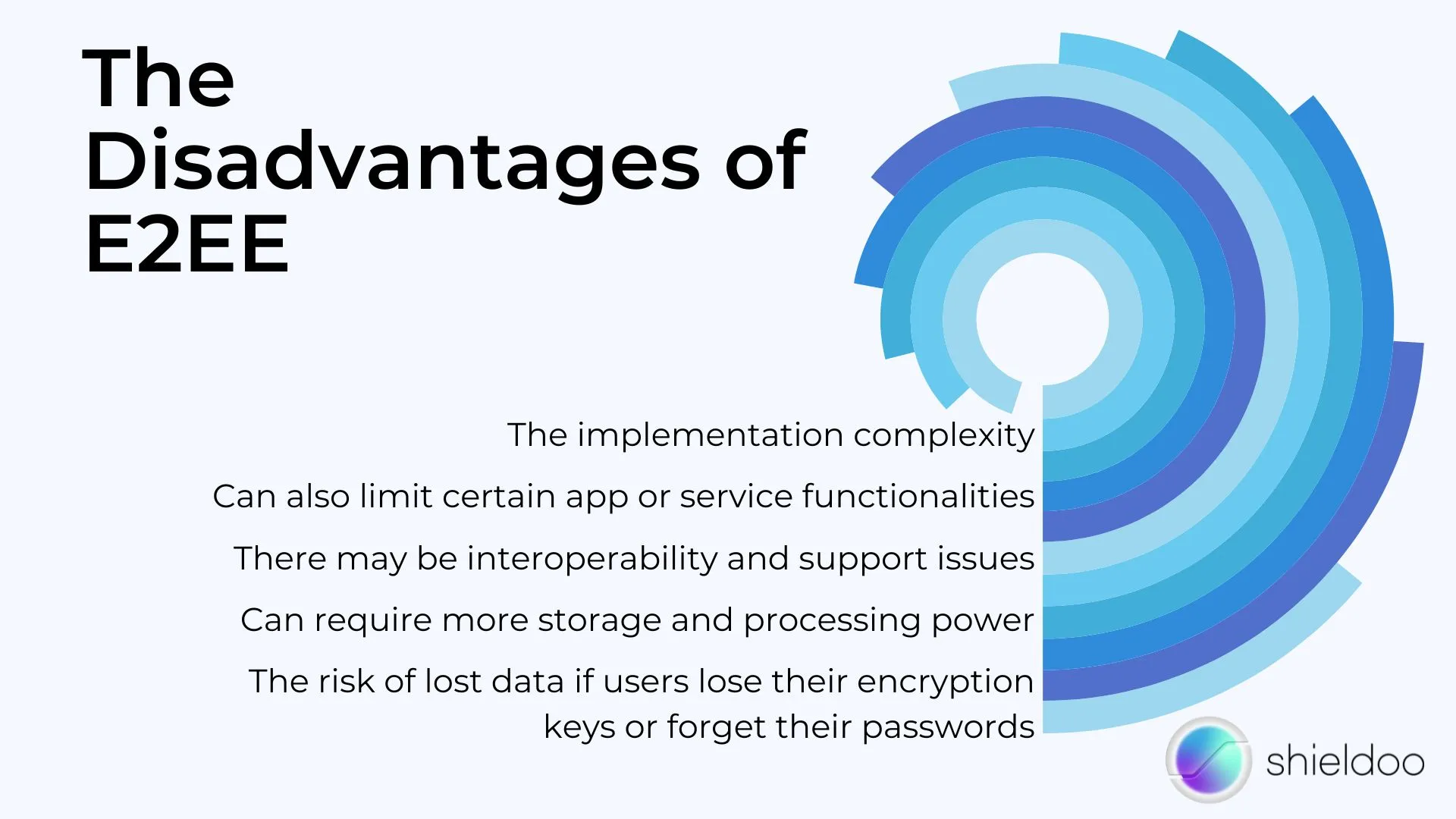 Disadvantages of E2EE